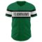 Custom Kelly Green White-Black Authentic Baseball Jersey