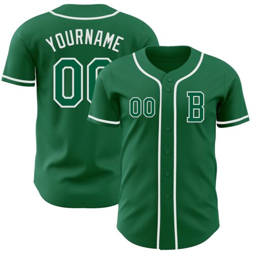 KellyGreen0703_7d27bf00-c1cc-4c9a-ab79-28d0f232ce96 Custom Kelly Green White Authentic Baseball Jersey