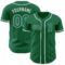 Custom Kelly Green White Authentic Baseball Jersey