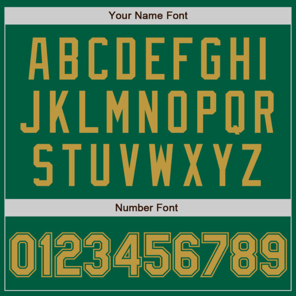 Custom Kelly Green Old Gold Authentic Baseball Jersey