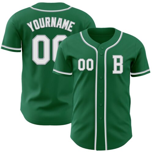 KellyGreen0730_5f72f1e2-209c-4b9a-a8f0-87ca6499925b Custom Kelly Green White-Gray Authentic Baseball Jersey