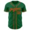 Custom Kelly Green Orange Authentic Baseball Jersey
