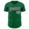 Custom Kelly Green Black-White Authentic Baseball Jersey