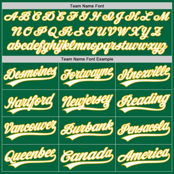 Custom Kelly Green White-Gold Authentic Baseball Jersey