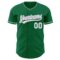 Custom Kelly Green White-Gray Authentic Baseball Jersey