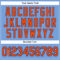 Custom Light Blue Orange-Royal Authentic Sleeveless Baseball Jersey
