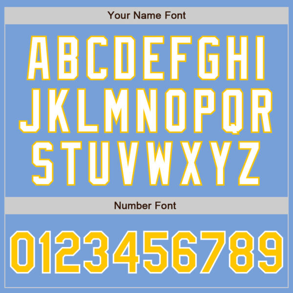 Custom Light Blue Yellow-White Authentic Baseball Jersey
