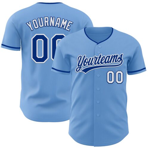 LightBlue0891_faaed0b1-6007-404b-854a-6786a403d688 Custom Light Blue Royal-White Authentic Baseball Jersey