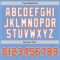 Custom Light Blue Orange-White Authentic Baseball Jersey