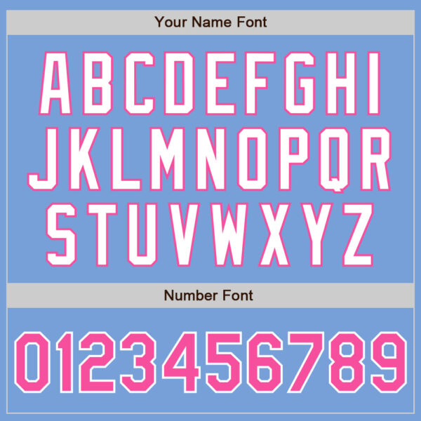 Custom Light Blue Pink-White Authentic Baseball Jersey