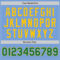 Custom Light Blue Kelly Green-Yellow Authentic Baseball Jersey