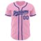 Custom Light Pink Royal Authentic Baseball Jersey