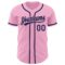 Custom Light Pink Navy Authentic Baseball Jersey