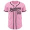 Custom Light Pink Black Authentic Baseball Jersey