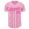 Custom Light Pink Pink-White Authentic Baseball Jersey