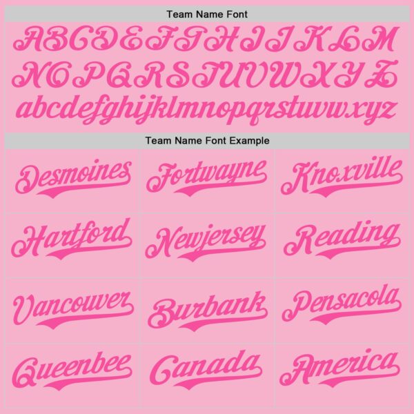 Custom Light Pink Pink-White Authentic Baseball Jersey