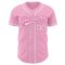 Custom Light Pink White-Pink Authentic Baseball Jersey