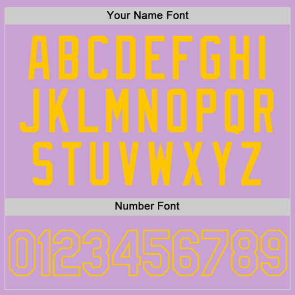 Custom Light Purple Yellow Authentic Baseball Jersey