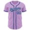 Custom Light Purple Royal-White Authentic Baseball Jersey