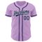 Custom Light Purple Navy-White Authentic Baseball Jersey