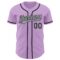 Custom Light Purple Black-Gray Authentic Baseball Jersey