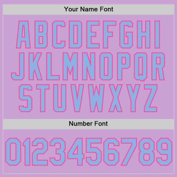 Custom Light Purple Light Blue-Pink Authentic Baseball Jersey
