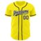 Custom Light Yellow Black-White Authentic Baseball Jersey