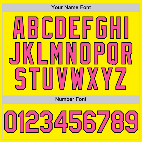 Custom Light Yellow Pink-Black Authentic Baseball Jersey