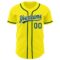 Custom Light Yellow Green-White Authentic Baseball Jersey