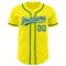 Custom Light Yellow Kelly Green-White Authentic Baseball Jersey