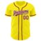 Custom Light Yellow Crimson-White Authentic Baseball Jersey