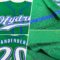Custom Kelly Green White-Royal Authentic Baseball Jersey