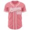 Custom Medium Pink White Authentic Baseball Jersey