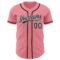 Custom Medium Pink Black-White Authentic Baseball Jersey