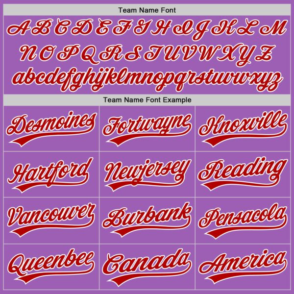 Custom Medium Purple Red-White Authentic Baseball Jersey