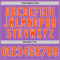 Custom Medium Purple Orange-White Authentic Baseball Jersey