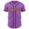 Custom Medium Purple Medium Pink-Black Authentic Baseball Jersey