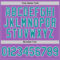 Custom Medium Purple Teal-White Authentic Baseball Jersey