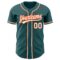 Custom Midnight Green White-Orange Authentic Baseball Jersey