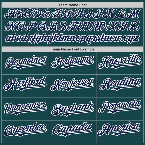 Custom Midnight Green Navy-Red Authentic Baseball Jersey