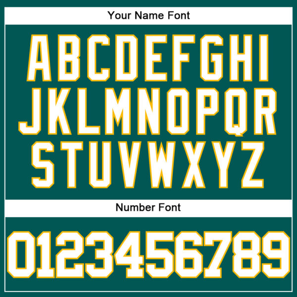 Custom Midnight Green White-Gold Authentic Baseball Jersey
