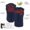 Custom Navy Red-Old Gold Authentic Sleeveless Baseball Jersey