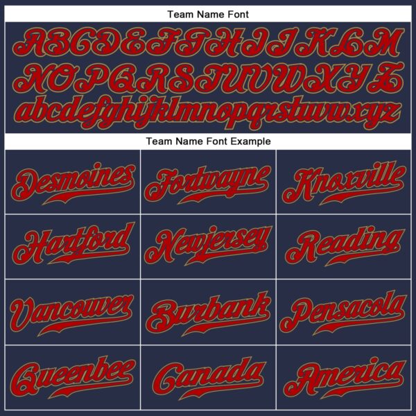 Custom Navy Red-Old Gold Authentic Sleeveless Baseball Jersey