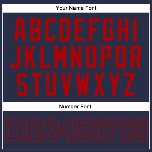 Custom Navy Navy-Red Authentic Sleeveless Baseball Jersey