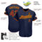 Custom Navy Crimson-Gold Authentic Baseball Jersey
