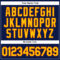Custom Navy Yellow-Orange Authentic Baseball Jersey