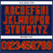 Custom Navy Red Pinstripe Gold Authentic Baseball Jersey