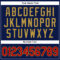 Custom Navy Red Pinstripe Old Gold Authentic Baseball Jersey