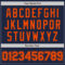 Custom Navy Orange Authentic Baseball Jersey