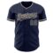 Custom Navy Cream Authentic Baseball Jersey